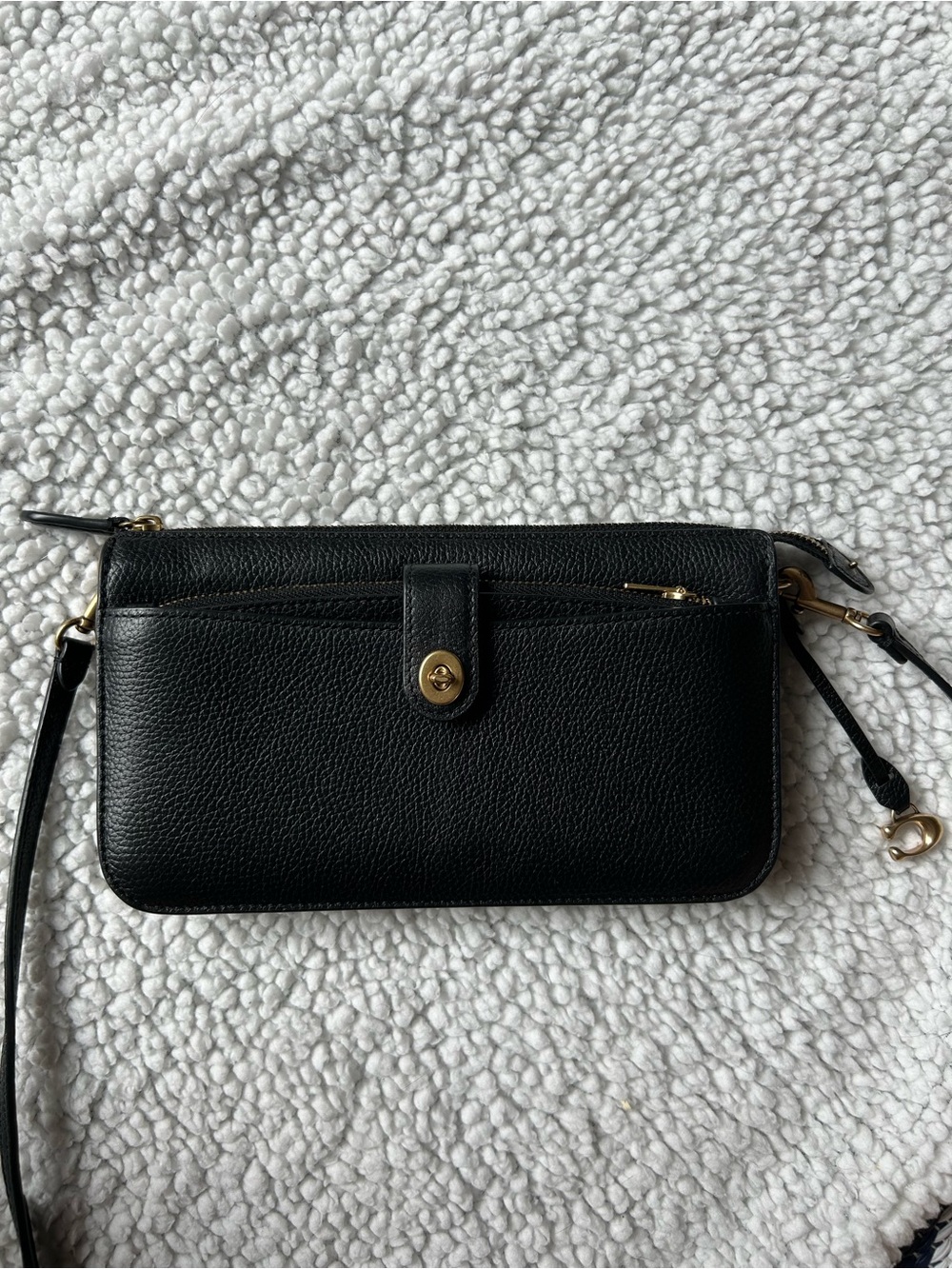 2022 Coach Noa Pop-Up Messenger Black Leather Crossbody